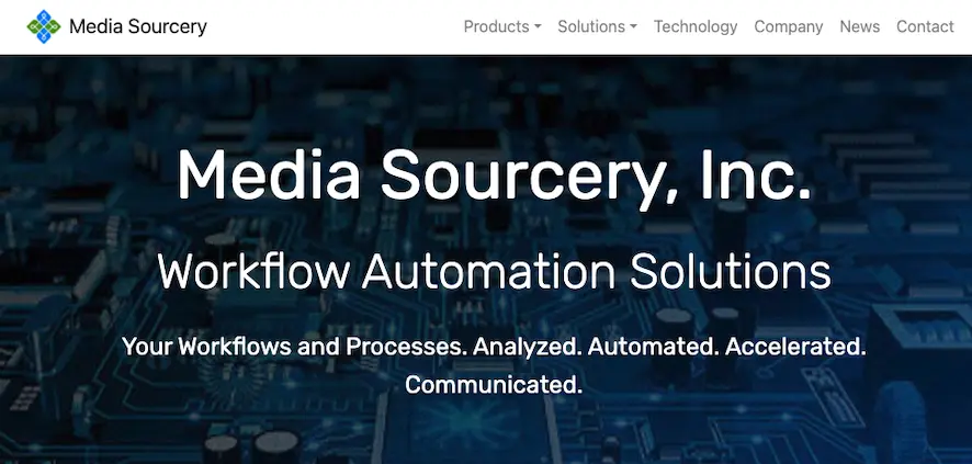 Screenshot Media Sourcery App